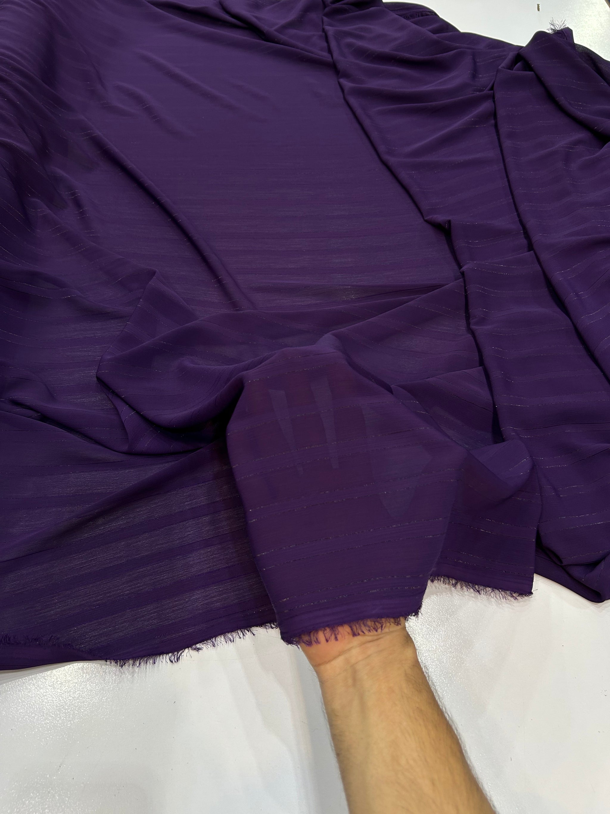 Plain Laduna Zari Georgette 05