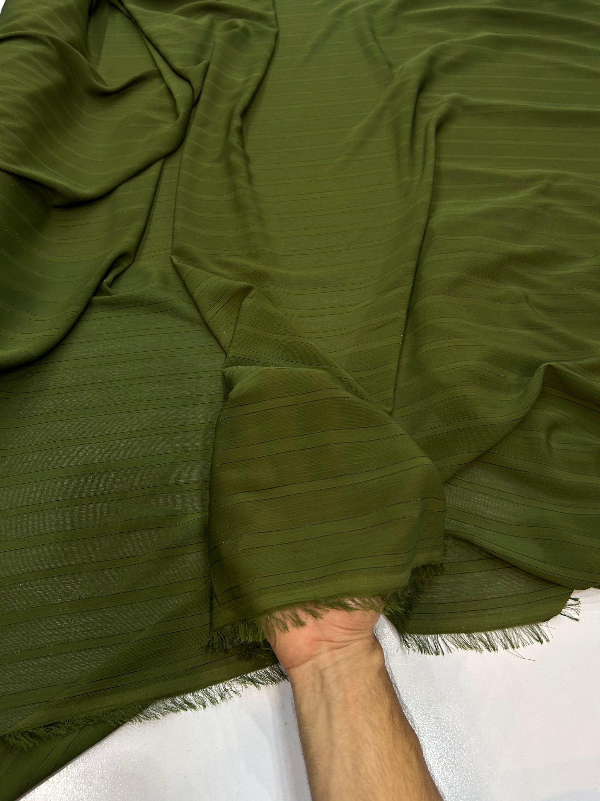 Plain Laduna Zari Georgette 07